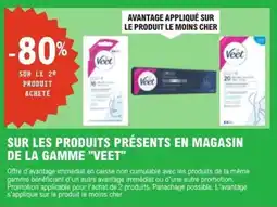 E.Leclerc Sur les produits présents en magasin de la gamme veet offre