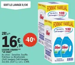 E.Leclerc Lessive liquide le chat offre