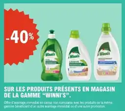 E.Leclerc Sur les produits présents en magasin de la gamme winni's offre