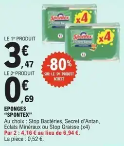 E.Leclerc Eponges spontex offre