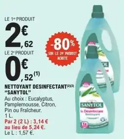 E.Leclerc Nettoyant desinfectant sanytol offre