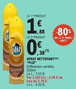 E.Leclerc Spray nettoyant pliz offre