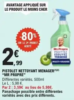 E.Leclerc Pistolet nettoyant menager mr propre offre
