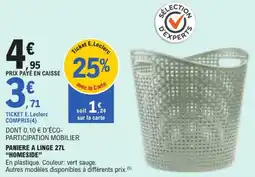 E.Leclerc Paniere a linge homeside offre