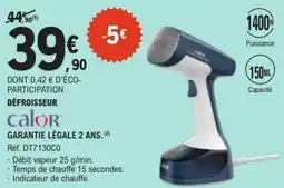 E.Leclerc Défroisseur calor offre