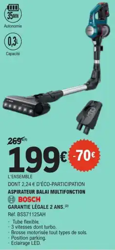 E.Leclerc Aspirateur balai multifonction bosch offre