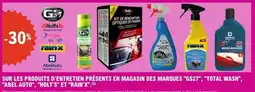 E.Leclerc Sur les produits d'entretien présents en magasin des marques gs27 total wash abel auto holt's et rain x offre