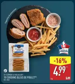 ALDI 10 Cordons Bleus de Poulet offre