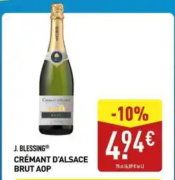 ALDI J. Blessing Crémant d'Alsace Brut AOP offre