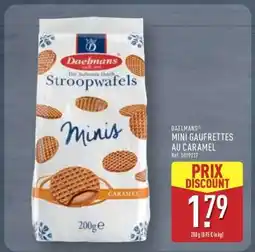 ALDI DAELMANS MINI GAUFRETTES AU CARAMEL offre