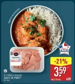 ALDI Sauté de porc offre