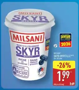 ALDI MILSANI Skyr Myrtille offre
