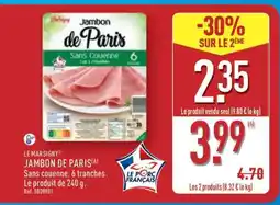 ALDI Jambon De Paris offre