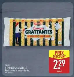 ALDI TWIDO 9 ÉPONGES VAISSELLE offre