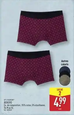 ALDI Boxers offre