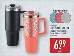 ALDI CROFTON MUG ISOTHERME offre