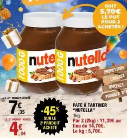 E.Leclerc Pâte À Tartiner Nutella offre