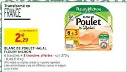 Intermarché Blanc De Poulet Halal Fleury Michon offre