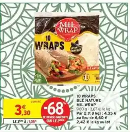 Intermarché 10 WRAPS offre
