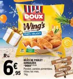 E.Leclerc AILES DE POULET SURGELÉES “DOUX” offre