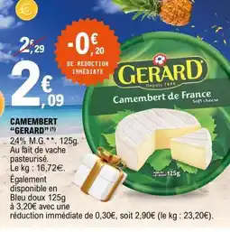 E.Leclerc CAMEMBERT 'GERARD' offre