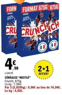 E.Leclerc CÉRÉALES “NESTLÉ” offre