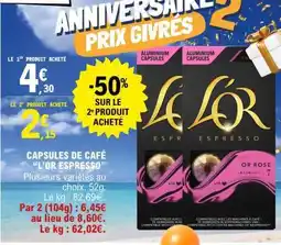 E.Leclerc Capsules de café L'OR Espresso offre