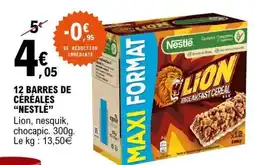 E.Leclerc 12 BARRES DE CÉRÉALES “NESTLÉ” offre