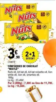E.Leclerc CONFISERIES DE CHOCOLAT “NESTLÉ” offre