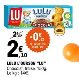 E.Leclerc Lulu L'ourson Lu offre