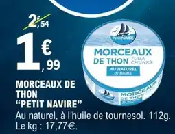 E.Leclerc Morceaux De Thon Petit Navire offre
