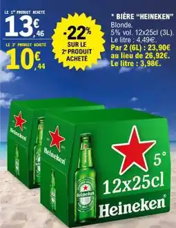 E.Leclerc Bière HEINEKEN Blonde offre