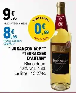 E.Leclerc JURANÇON AOP 'TERRASSES D’AUTAN' offre