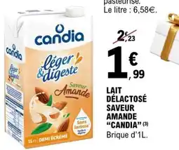 E.Leclerc LAIT DÉLACTOSÉ SAVEUR AMANDE “CANDIA” offre