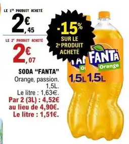 E.Leclerc Soda 'Fanta' offre