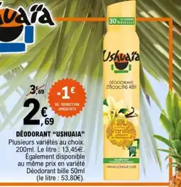 E.Leclerc Déodorant Ushuaïa offre