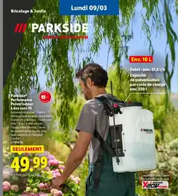Lidl PARKSIDE Performance Pulvérisateur à dos sans fil offre