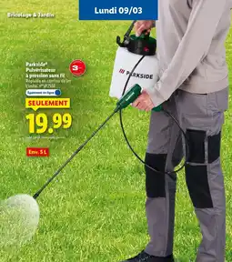 Lidl PARKSIDE Pulvérisateur à pression sans fil offre