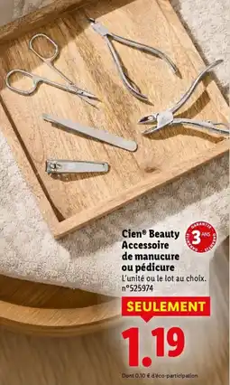 Lidl CIEN Beauty 3 Accessoire de manucure ou pédicure offre