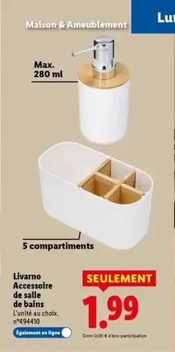 Lidl Livarno Accessoire de salle de bains offre