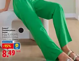 Lidl ESMARA Pantalon palazzo femme offre