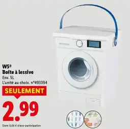 Lidl W5 Boîte à lessive offre