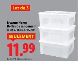 Lidl Livarno Home Boîtes de rangement offre