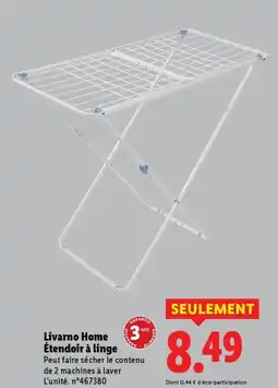 Lidl Livarno Home Étendoir à linge offre