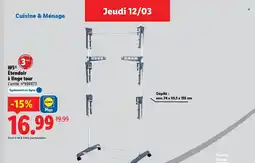 Lidl W5 Étendoir à linge tour offre