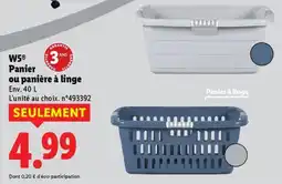 Lidl W5 Panier ou panière à linge offre