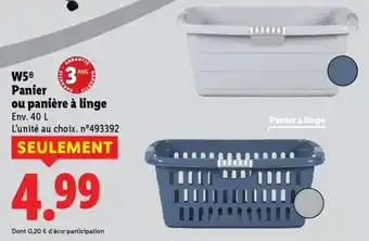 Lidl W5 Panier ou panière à linge offre