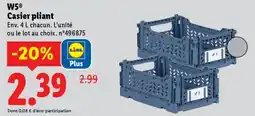 Lidl W5 Casier pliant offre