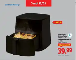 Lidl SILVERCREST Kitchen Tools Friteuse à air chaud numérique XL offre