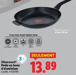 Lidl SILVERCREST Poêle en fonte d'aluminium offre